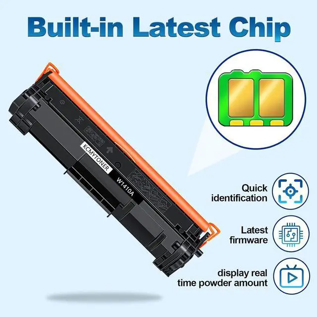 Alt view image 4 of 7 - W1410a Compatible for HP 141A Toner Cartridge Black for LaserJet Pro M110w MFP M140w M139w(4 Pack)