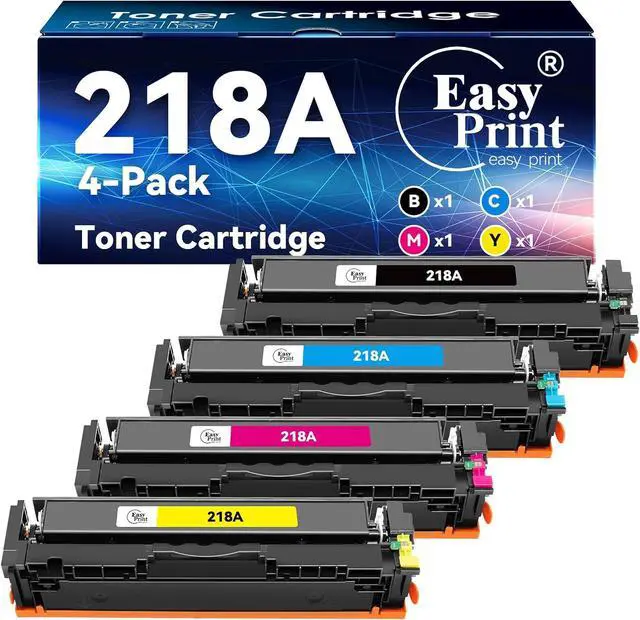 Main image of Compatible 218A Toner 3301sdw Replacement for HP 218A Toner Cartridges 4 Pack 218X Use with Color LaserJet Pro 3201dw MFP 3301fdw 3301cdw 3301sdw Printer W2180A W2180X