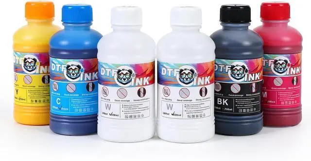 Main image of DTF Ink 1500ml Transfer Ink for PET Film Refill Ink for printheads ET-8550, XP-15000, XP600, I3200, L1800, Direct to Film Heat Transfer Printing, 250ml x 6 (2W+BKCMY)