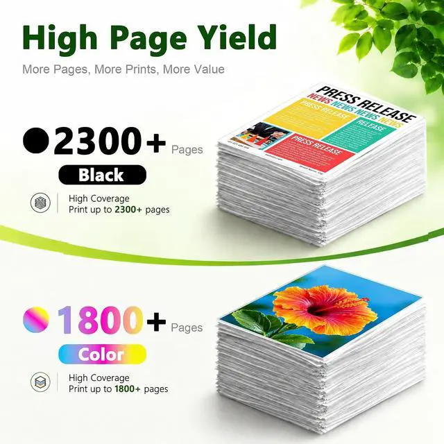Alt view image 3 of 7 - 952XL High-Yield Ink Cartridge 5-Pack Replacement for HP 952 XL