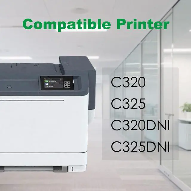 Alt view image 2 of 7 - C320 C325 Toner Cartridges Replacement for Xerox C325X High Capacity Toner Cartridges for C320 C325 Printer and 006R04820 006R04821 006R04822 006R04823 (BK C M Y 4 Pack )