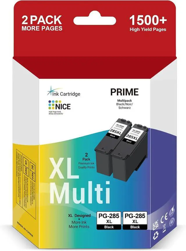 Main image of 285XL Black Ink Cartridge Compatible for Canon 285 Black Ink Cartridges