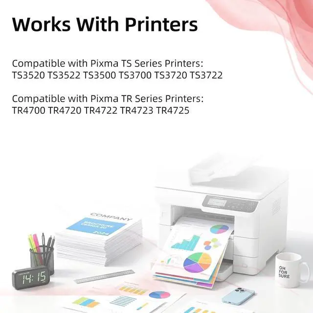 Alt view image 2 of 7 - 276XL Color Ink Cartridges (2 Pack) Replacement for Canon CL 276 XL CL276XL CL276 Work with Cannon Pixma TS3522 TR4720 TS3500 TS3520 TR4700 TS3700 TS3720 TS3722 TR4722 TR4723 TR4725 Printer