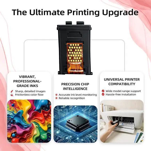 Alt view image 5 of 7 - 276XL Color Ink Cartridges (2 Pack) Replacement for Canon CL 276 XL CL276XL CL276 Work with Cannon Pixma TS3522 TR4720 TS3500 TS3520 TR4700 TS3700 TS3720 TS3722 TR4722 TR4723 TR4725 Printer