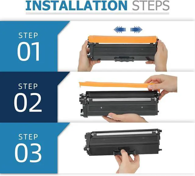 Alt view image 5 of 6 - TN433BK TN433 Black Toner Cartridge TN431BK TN-433 TN 433 TN431 TN-431