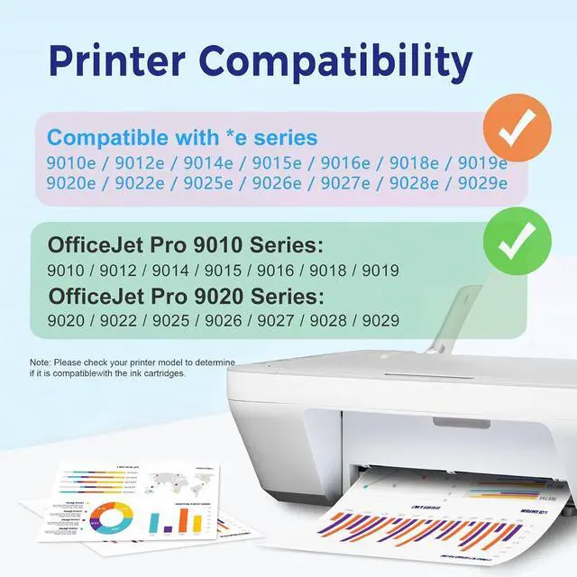 Alt view image 2 of 7 - 962XL 962 Ink Cartridges Replacement for HP 962XL Ink Cartridges Combo Pack