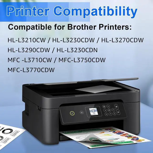 Alt view image 2 of 6 - NineLeaf TN227 TN-227BK/C/M/Y Toner Cartridges Set Replacement for Brother TN-227 TN223 TN-223 High Yield use with HL-L3270CDW MFC-L3770CDW HL-L3230CDN MFC-L3710CDW HL-L3210CW (5 Pack, 2BK/C/M/Y)