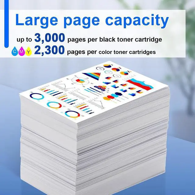 Alt view image 3 of 6 - NineLeaf TN227 TN-227BK/C/M/Y Toner Cartridges Set Replacement for Brother TN-227 TN223 TN-223 High Yield use with HL-L3270CDW MFC-L3770CDW HL-L3230CDN MFC-L3710CDW HL-L3210CW (5 Pack, 2BK/C/M/Y)