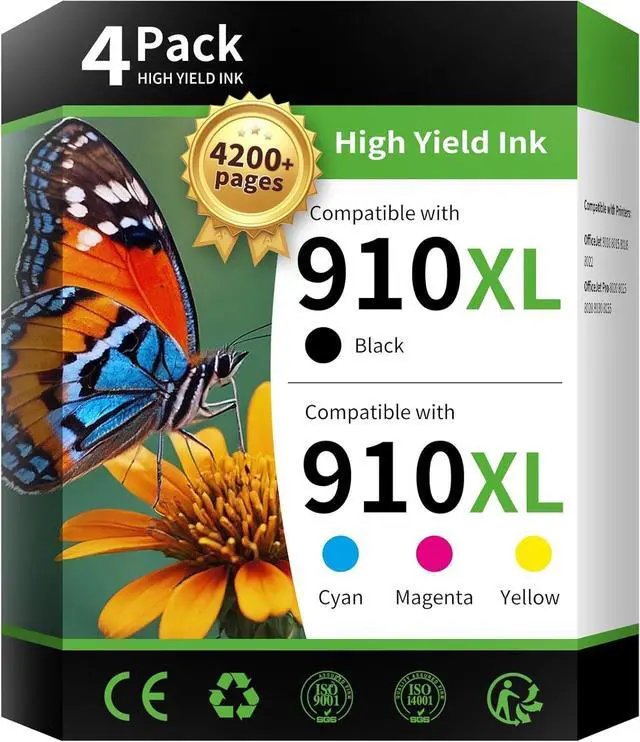 Main image of INK4U 910XL Ink Cartridges Combo Pack Replacement for HP 910XL (4 Pack)