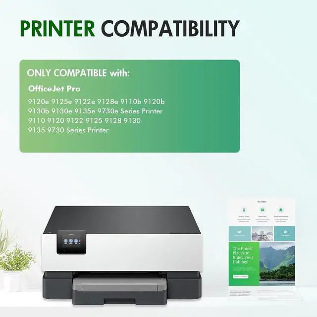 Alt view image 2 of 7 - 936 936XL 936e Ink Cartridges Combo Pack for HP Printers 9125e 9120e 9730e