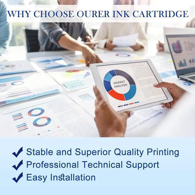 Alt view image 6 of 7 - 936e Ink Cartridges (with Chip) High Yield Combo 4Pack Compatible for HP 936e 936 Ink Cartridges Work with OfficeJet Pro 9125e 9122e 9128e 9130b 9135e Wide Format 9730e Printers (BKCMY)