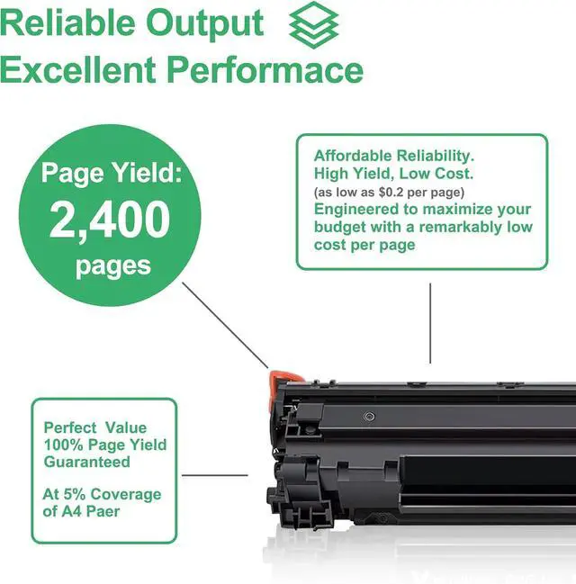 Alt view image 2 of 6 - 137 Toner Cartridge : 2 Pack Black CRG 137 Replacement for Canon 137 Toner Cartridge for ImageCLASS MF232w MF242dw LBP151dw MF212w MF216n MF217w MF244dw MF247dw Printer