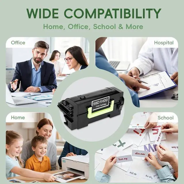 Alt view image 6 of 6 - 58D1H00 High Yield Toner Cartridge Use for MS725 MS821 MS822 MS823 MS824 MS825 MS826 MX721 MX722 MX725 MX822 MX824 MX826 Printers (1 Black)