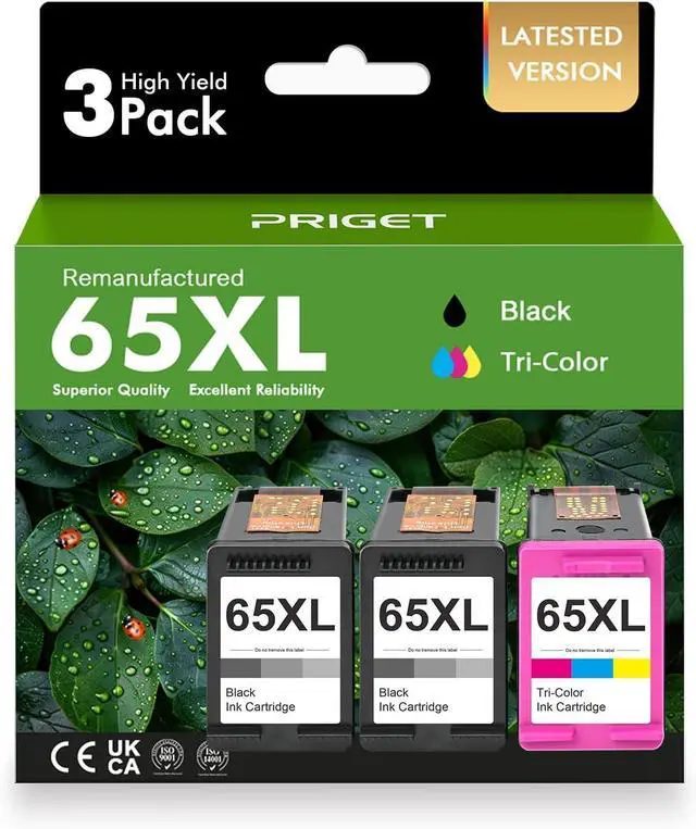 Main image of 65XL 65 Ink Cartridges Black/Color Combo Pack 3 Pack