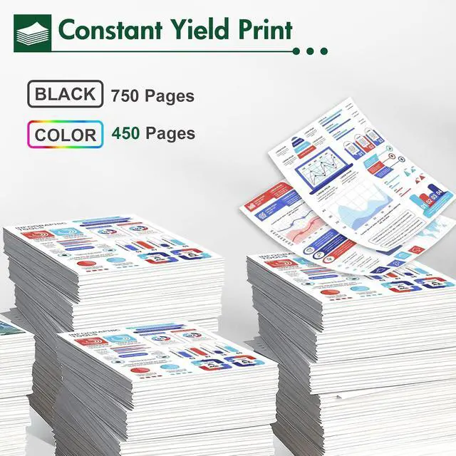 Alt view image 3 of 6 - 65XL 65 Ink Cartridges Black/Color Combo Pack 3 Pack