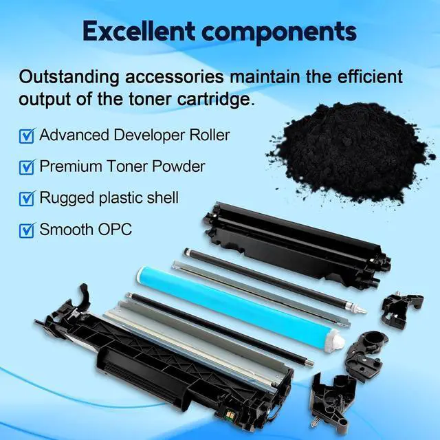 Alt view image 7 of 7 - NineLeaf TN660 Toner Cartridge Compatible for Brother TN660 TN-660 TN630 High Yield Work with HL-L2360DW L2340DW MFC-L2720DW L2700DW L2685DW DCP-L2540DW L2520DW Printer (4 Pack Black)