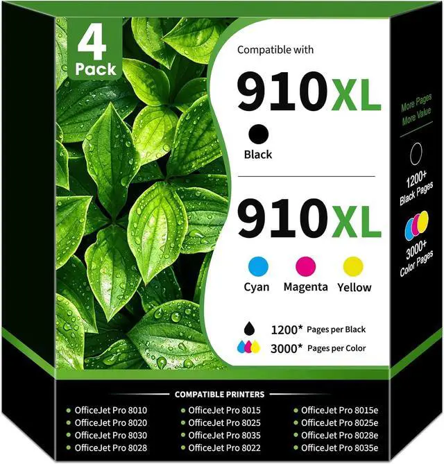 Main image of 910XL Ink Cartridges Replacement for HP 910 910XL Ink Cartridges Combo Pack