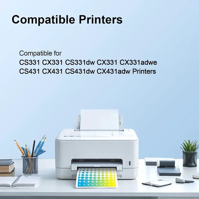 Alt view image 2 of 6 - Extra High Yield CS431 CX431 CX331 CS331 Toner Cartridge