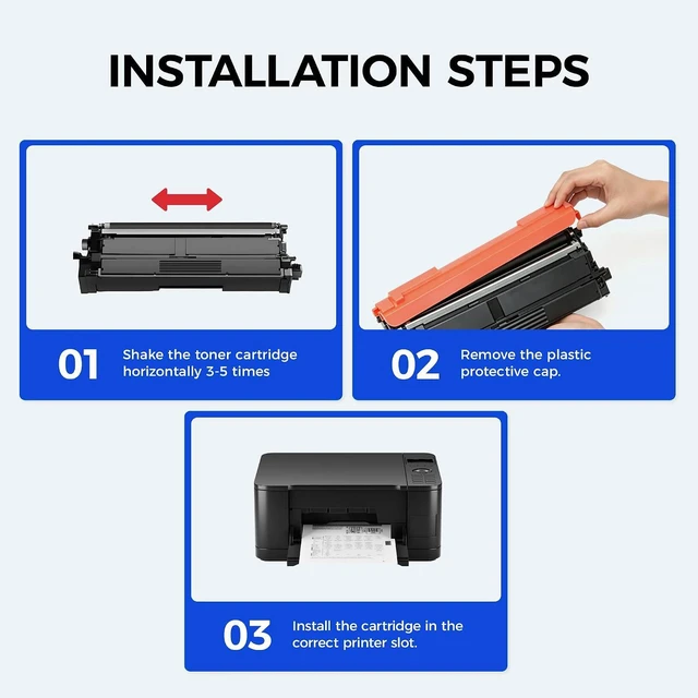 Alt view image 4 of 7 - TN635XL TN635 Toner Cartridge with Chip 4-Pack High Yield Replacement Compatible with Brother HL-L8430CDW HL-L8570CDW L8430CDWT MFC-L8730CDW L8930CDW L8970CDW EX575 Printer Black Cyan Magenta Yellow