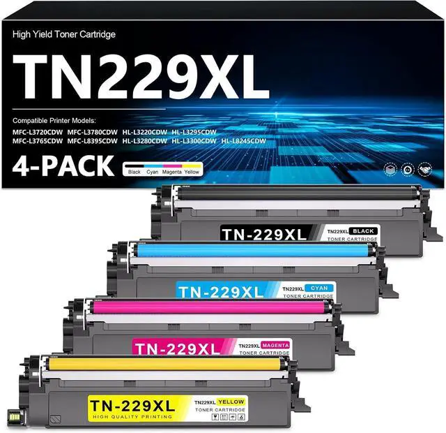Main image of TN229 TN229XL Toner Cartridge 4-Pack High Yield 229XL Toner HL-L3220CDW