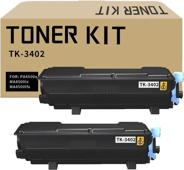 Main image of TK-3402 Toner Cartridge TK3402 Black 2 Pack Compatible for TK-3402 TK3402K for ECOSYS PA4500x MA4500ix MA4500ifx Printer Black