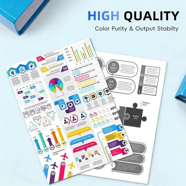 Alt view image 6 of 7 - LC406XL High Yield Ink Cartridges Replacement for Brother LC 406XL LC406XL LC406 Compatible with MFC-J4335DW MFC-J5855DW MFC-J6555DW MFC-J4535DW MFC-J6955DW Printer (4 Pack Black Cyan Magenta Yellow)