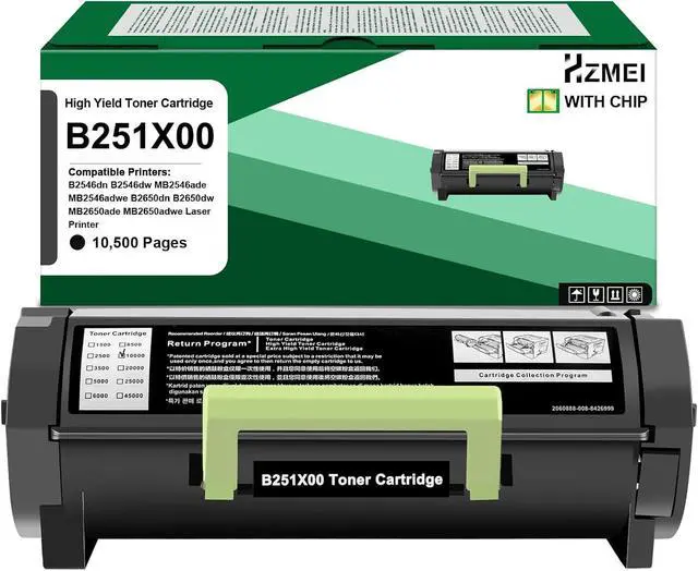 Main image of High Yield B251X00 Toner Cartridge Compatible with Lexmark B2546 Printer