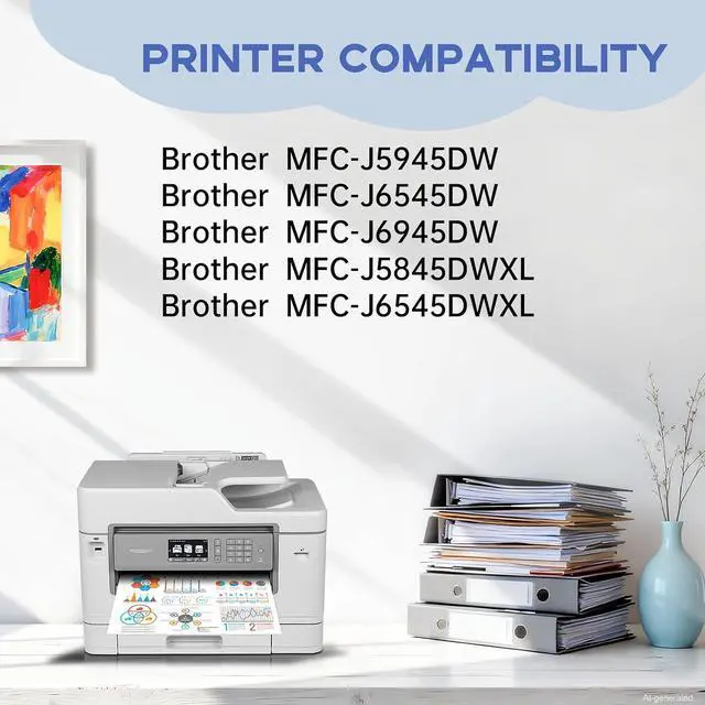 Alt view image 2 of 7 - Miss Deer LC3039 BK/C/M/Y Ink Cartridges,Compatible Replacement for Brother LC3039 XXL LC-3039BK,Work for Brother MFC-J5945DW MFC-J6945DW MFC-J5845DW MFC-J6545DW,4 Pack