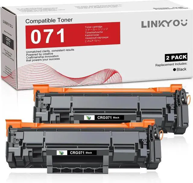 Main image of 071 Toner Cartridge : 2 Pack 071 High Yield Replacement for Canon 071 Black Toner Cartridge CRG071 for ImageCLASS LBP122dw LBP122 LBP120 MF270 Mf272dw Mf273dw Mf275dw Printer