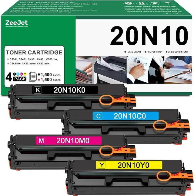 Main image of 20N10 CS331 CX331 Toner Cartridge Replacement for Lexmark CS331 CS431 CX331 CX431 CS331dw CS431dw CX331adwe CX431adw Printer Ink 20N10K0 20N10C0 20N10M0 20N10Y0, 20N10 4-Color Combo Pack, With Chip