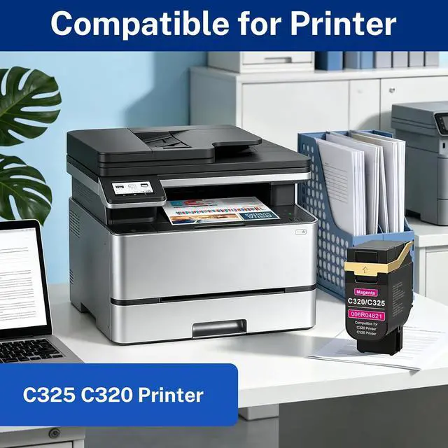 Alt view image 2 of 5 - C320 C325 Magenta Toner Cartridge Compatible for Xerox 006R04821