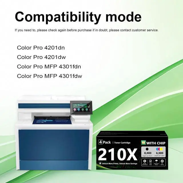 Alt view image 2 of 7 - 210X Toner Cartridges 4 Pack (B/C//Y/M)