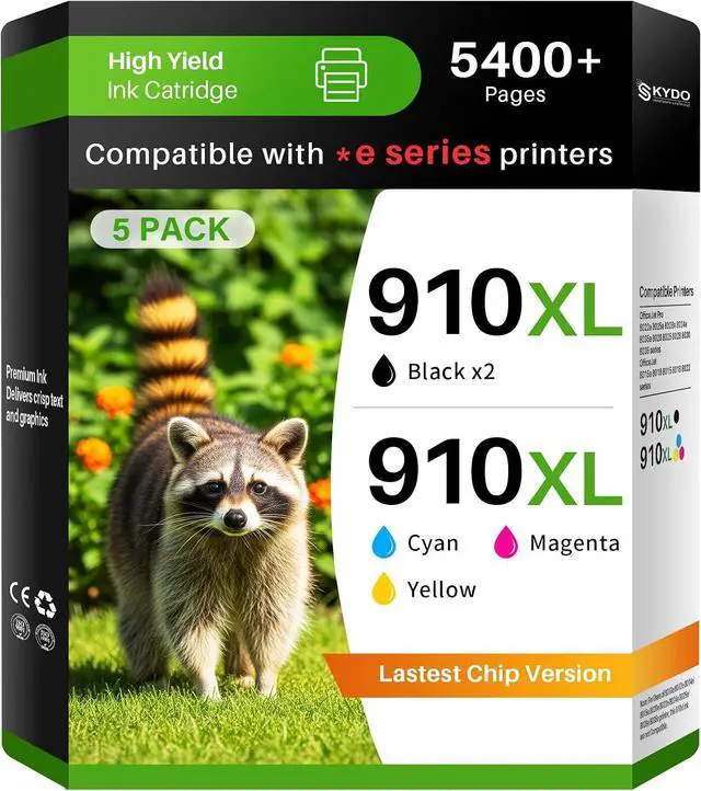 Main image of Skydo 910XL Ink Cartridges Combo Pack Compatible for HP 910 XL 8015e 8025e