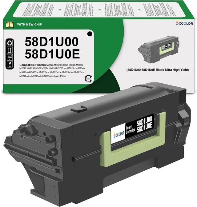 Main image of 58D1U00 Ultra High Yield Toner Replacement for Lexmark 58D1U00