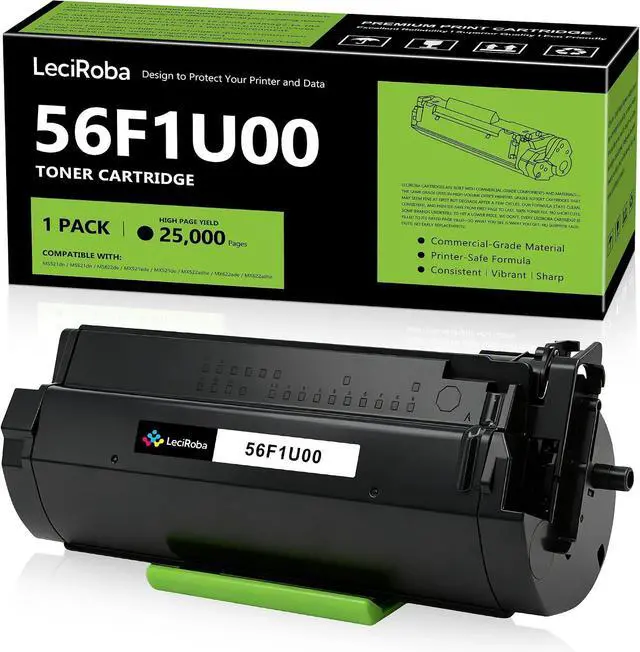 Main image of LeciRoba 56F1U00 Compatible Toner Cartridge Replacement for Lexmark 56F1U00 Ultra High Yield Toner Cartridge for Lexmark MS521 MS621 MS622 MX521 MX522 MX622 Laser Printer (1-Pack)
