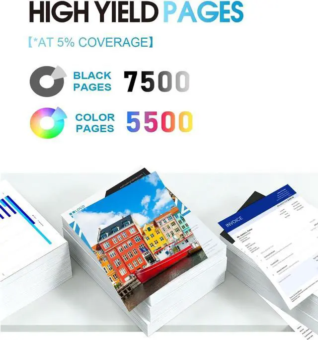 Alt view image 3 of 7 - 210X Toner Cartridges 4 Pack High Yield Replacement for HP 210X 210A Toner