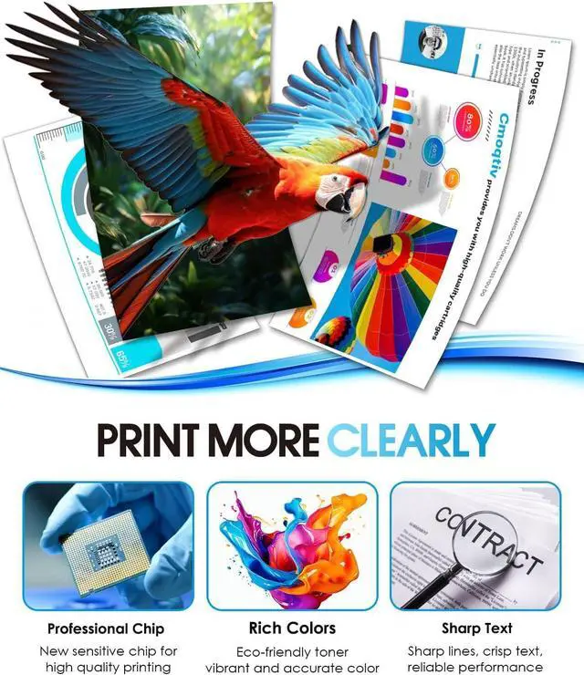 Alt view image 5 of 7 - 210X Toner Cartridges 4 Pack High Yield Replacement for HP 210X 210A Toner