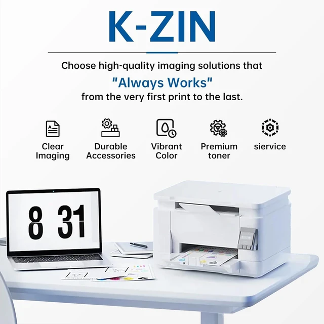 Alt view image 7 of 7 - K-ZIN TN635XL Toner 4-Pack Work for Brother MFC-L8930CDW/HL-L8430CDW Series