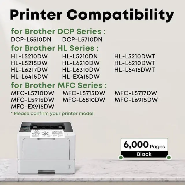 Alt view image 2 of 7 - 4 Pack TN920XL High Yield Toner Cartridge Replacement for Brother TN920 TN920XL 920 to Compatible with HL-L5210DN L5210DW L5210DWT HL-L5215DW HL-L6210DW L6210DWT HL-L6310DW MFC-L6810DW MFC-L5915DW