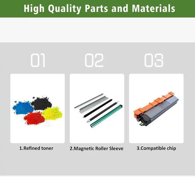 Alt view image 4 of 7 - GREENPRINT 4 Colors 229XL TN229XL TN-229XL Toner Cartridges Replacement for Printers HL-L3220CDW HL-L3280CDW HL-L3295CDW HL-L3300CDW HL-L8245CDW MFC-L3720CDW MFC-L3765CDW MFC-L3780CDW MFC-L8395CDW