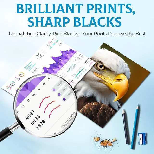 Alt view image 4 of 7 - 950XL 951XL Ink Cartridges OfficeJet Pro 8600 8610 8620 Ink Compatible for HP 950 951 XL Ink Cartridge Combo Pack HP950XL HP951XL Printer Ink for OfficeJet Pro 8100 8630 8660 8640 8615 276DW 251DW-4P