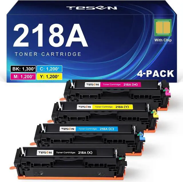 Main image of 218A Toner Cartridges 4-Pack Compatible for HP 218A 218X Color Pro MFP 3301