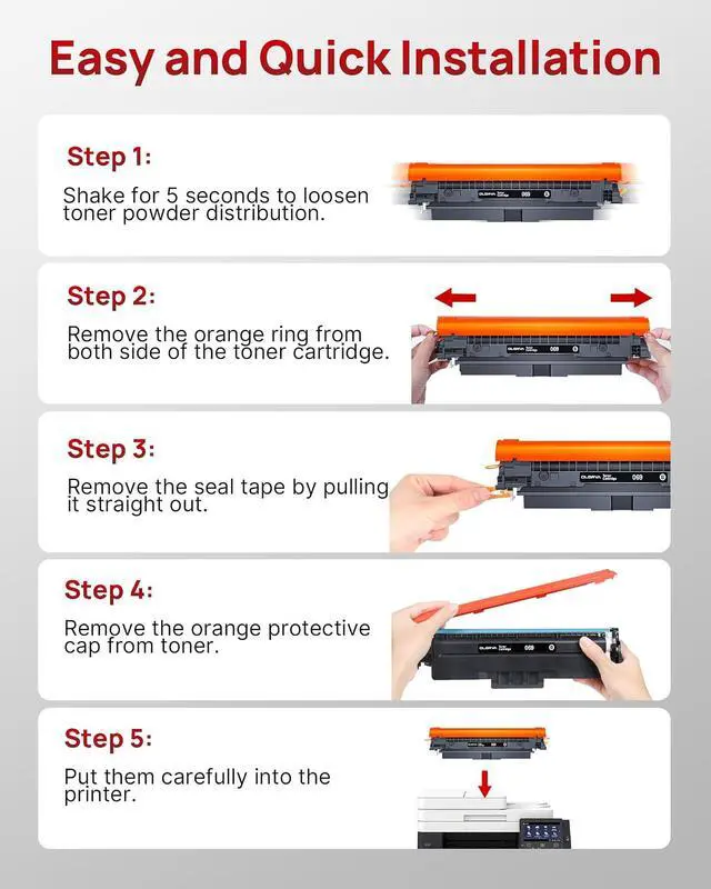 Alt view image 5 of 7 - 069 Toner Cartridge Set 2 Pack Replacement for Canon 069 Toner Cartridget