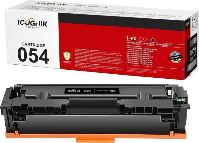 Main image of 1-Pack CRG 054 High Yield Black Toner Cartridge Replacement for Canon CRG 054 for imageCLASS MF642Cdw MF644Cdw MF640C MF641Cw MF643Cdw MF645Cx LBP621Cw LBP622Cdw LBP623Cdw Printer
