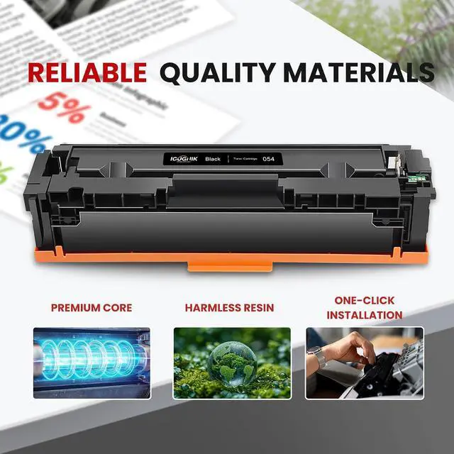 Alt view image 4 of 7 - 1-Pack CRG 054 High Yield Black Toner Cartridge Replacement for Canon CRG 054 for imageCLASS MF642Cdw MF644Cdw MF640C MF641Cw MF643Cdw MF645Cx LBP621Cw LBP622Cdw LBP623Cdw Printer