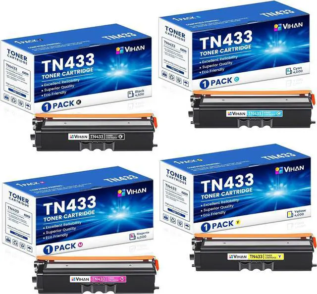 Main image of TN433 TN-433 MFC-l8900CDW Toner Cartridge Set TN433BK TN433C TN433M TN433Y