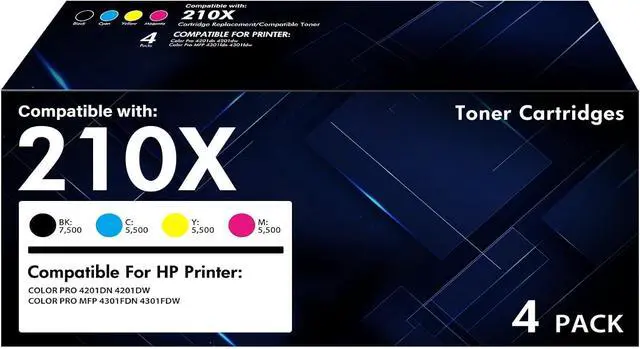 Main image of 210X Toner Cartridges for HP 210A 210 MFP 4301fdw High Yield