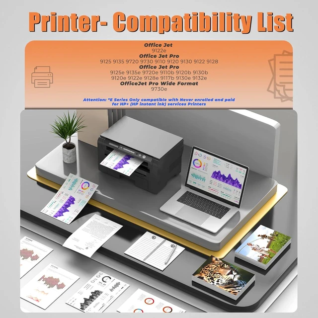 Alt view image 2 of 7 - 936XL 936 Ink Cartridges OfficeJet Pro 9125e 9135e 9730e 9125 9135 9720 9730 e Ink Compatible with Hp 936e 936 Ink OfficeJet Pro 9135e 9125e 9730e 9125 9135 9730 9720 9110 9130 9120 Printers (4 Pack)
