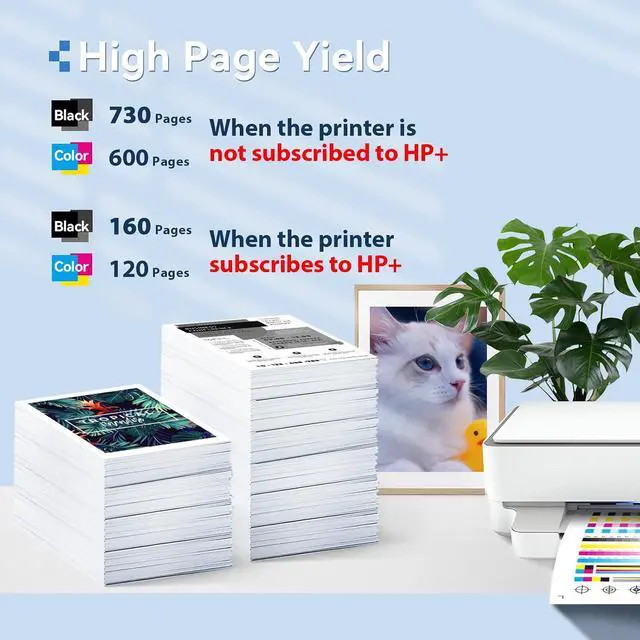 Alt view image 3 of 6 - 68XL Ink Cartridges Black Color Combo Pack Compatible for HP 68 Ink