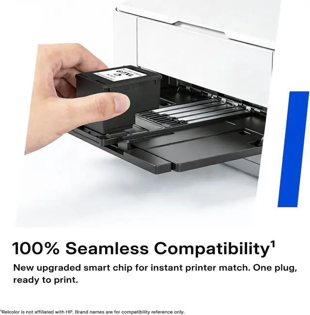 Alt view image 2 of 7 - 67XL Ink Cartridges Black/Color Combo Pack Replacement for HP Ink 67 HP67 XL HP67XL for DeskJet 2827e 2855e 4155e 2755e 2700e 4255e 2852e 2700 2800 4100 Envy 6000 6055 6055e 6400 6455e Printer 2-Pack